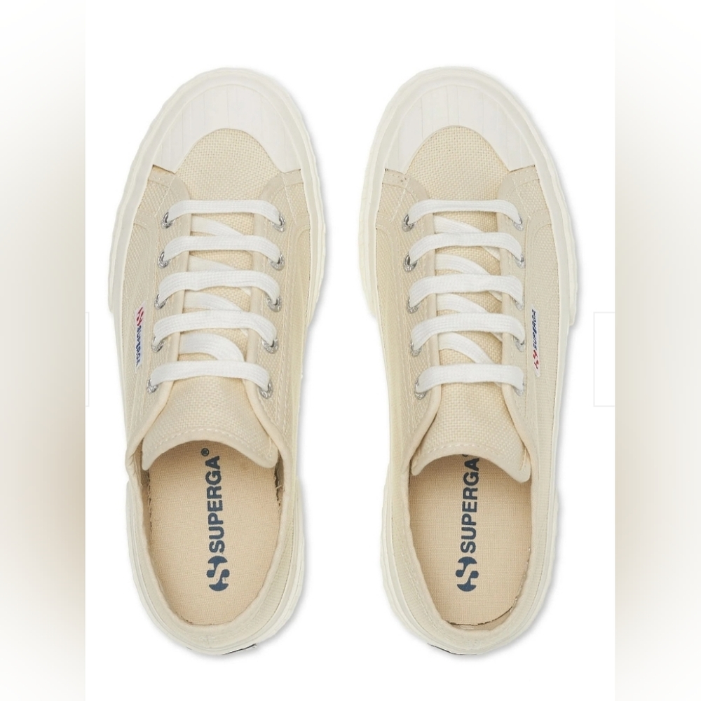 Nwot M2630 Stripe Sneakers - Beige Lt Eggshell Avorio Yellow